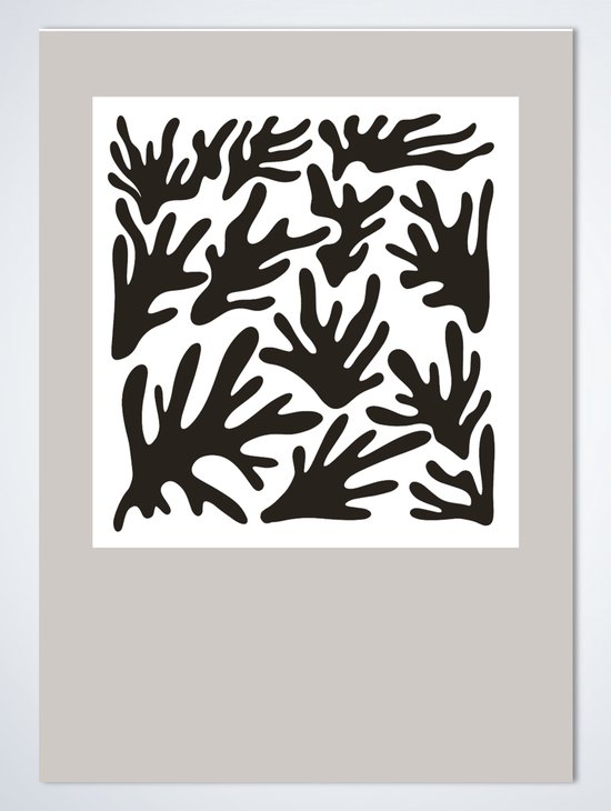 Poster Moderne kunst No. 7 - Vintage Poster - Line Art - Minimalistische kunst - A2 Formaat (42 x 60 cm)