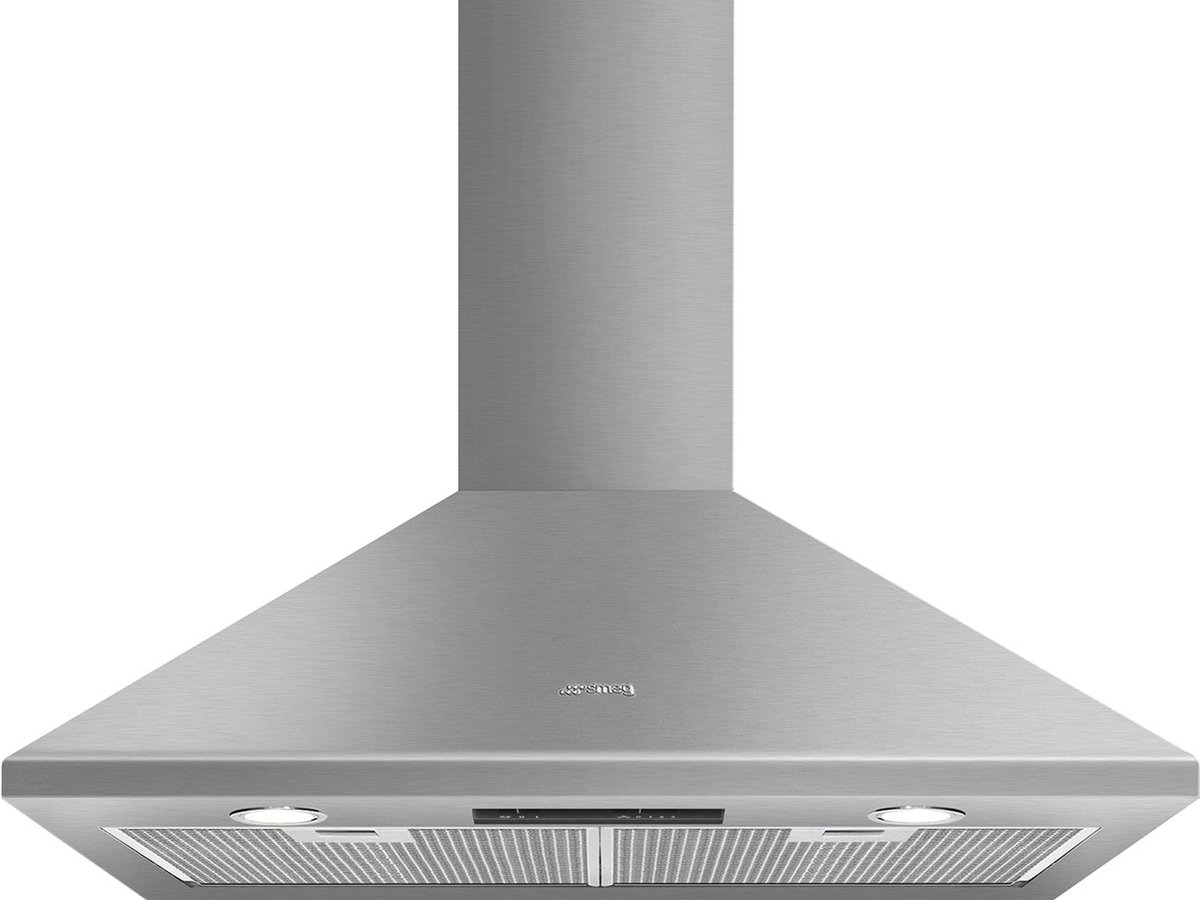 Smeg KSED75XE Muurmontage Roestvrijstaal 595mÂł/uur C afzuigkap