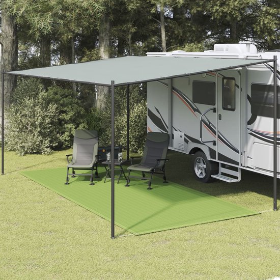 vidaXL - Tenttapijt - 250x550 - cm - HDPE - lichtgroen van Merkloos — afbeelding 5
