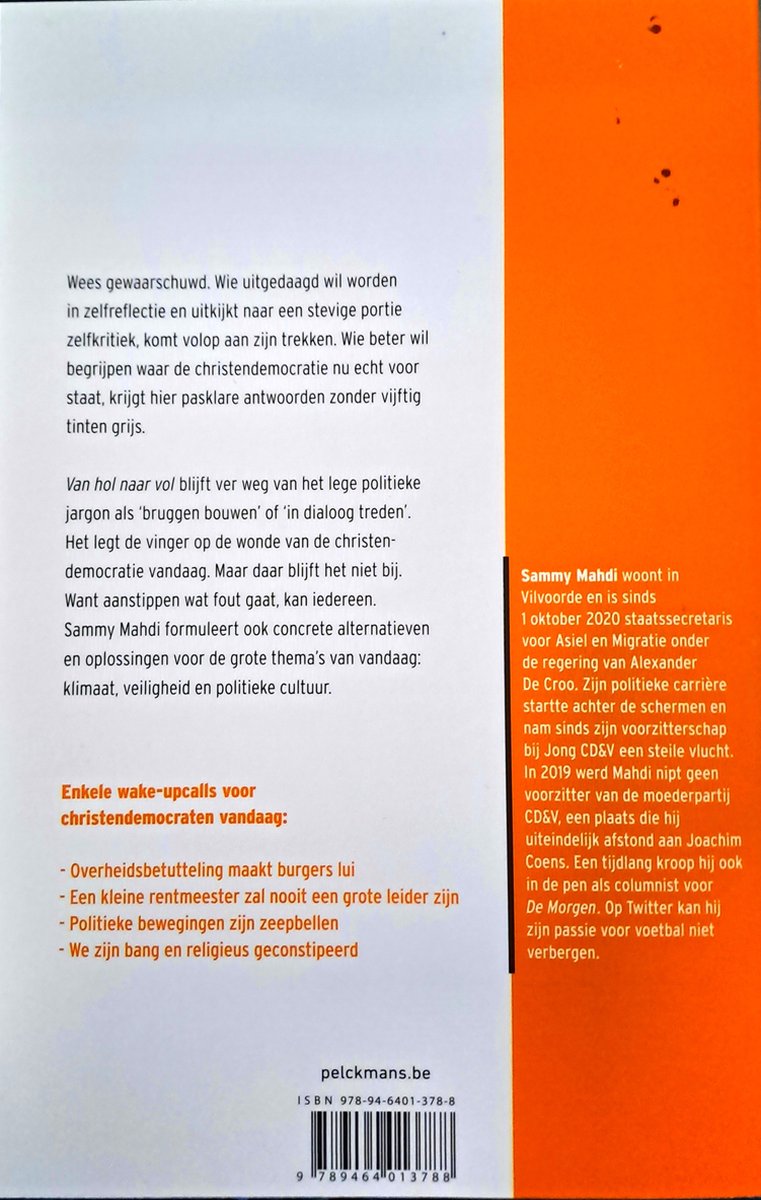 Van hol naar vol - back cover