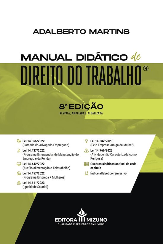 Manual Didático de Direito do Trabalho 8ª edição (2024) - cover