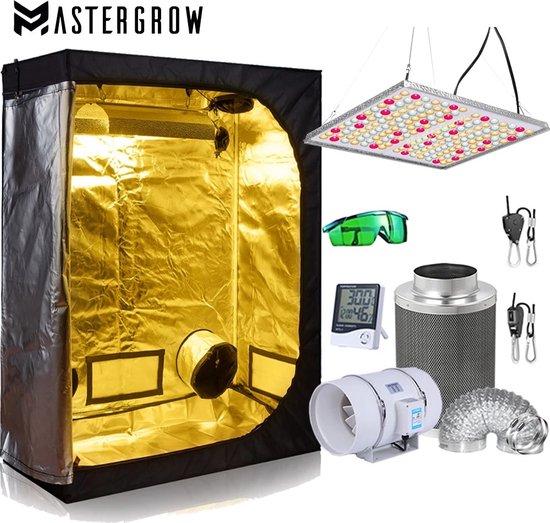 Kweekset M | Kweektent compleet 90x90 met LED Spectrabox Kweekset M | Kweektent compleet 90x90 met LED Spectrabox