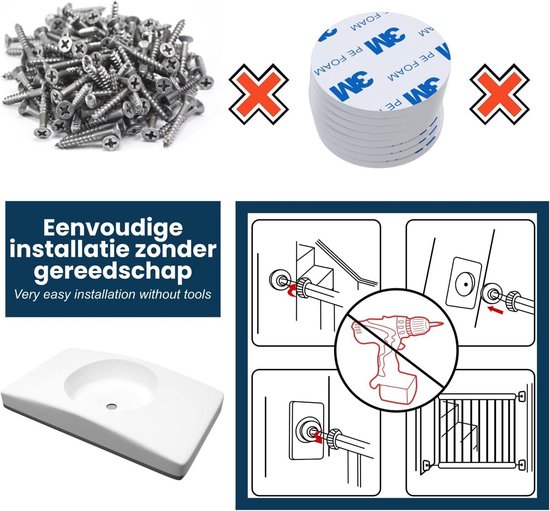 Lot De 4 Patins De Protection Muraux Pour Grille D'Escalier