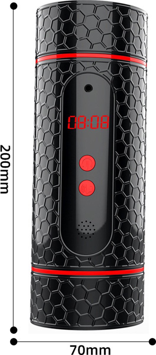 Goedkoopste 12 speed Dubbele goon-hole masturbator met open mondje en vagina voor mannen