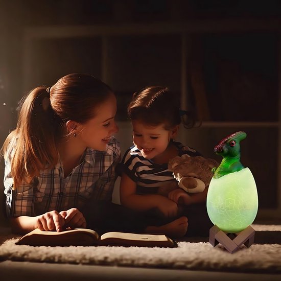 Dinosaurus Speelgoed Lamp - Dino Nachtlamp - Verlichting -Parasauroplus - RGB 16 Kleuren van Decopatent — afbeelding 5