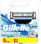 Bol.com Gillette Mach3 Lames de recharge Pour Homme Lames de Rasoir Mach3 Start 6 lamé GILLETTE aanbieding