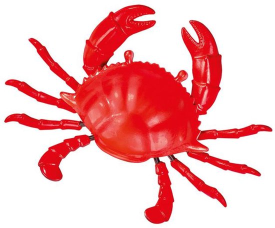 Grote rode krab magneet voor whiteboards