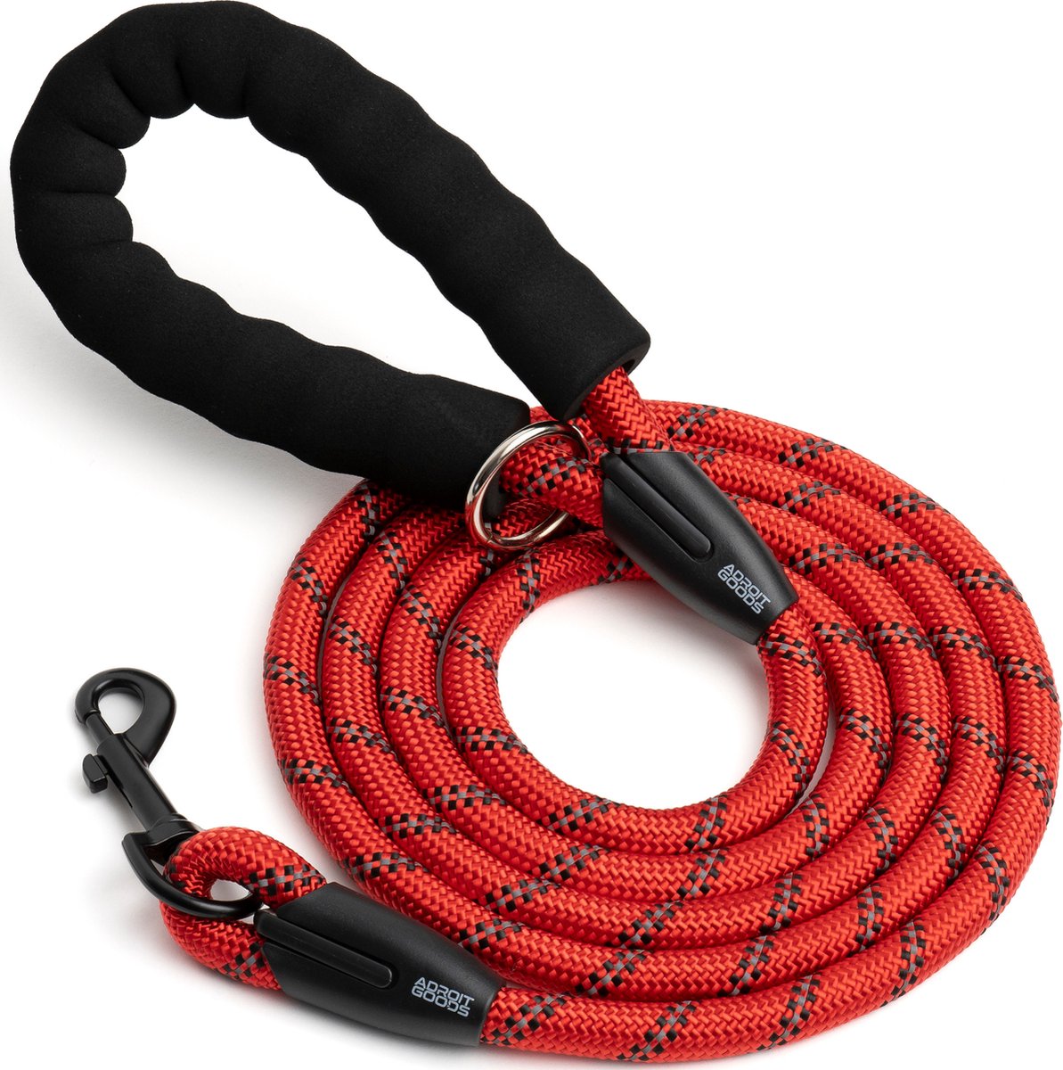 Bol.com AdroitGoods Hondenriem – 200 cm - Hondenlijn - Looplijn - Reflecterend - Rood - Lange lijn hond aanbieding