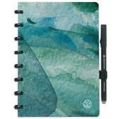GreenStory - GreenBook Uitwisbaar Notitieboek - Herbruikbaar Notitieboek - Notitieblok - Lijn & Blanco