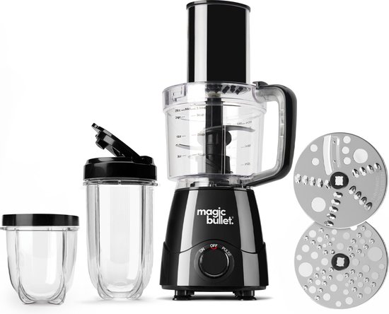 magic bullet Kitchen Express – 2-in-1 – Blender met Foodprocessor – Zwart – incl. Bekers To Go — afbeelding 2