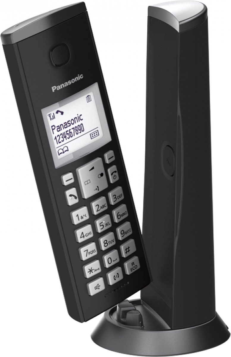 Panasonic KX-TGK220 DECT-Draadloze telefoon met nummerherkenning en BEANTWOORDER; zwart foto 3