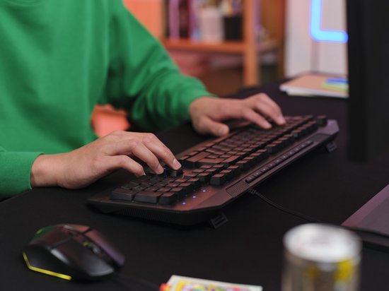 Clavier de Jeux Trust GXT 836 Evocx USB AZERTY Zwart