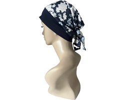 Hair4life - Chemo muts - Muts dames - Muts - Hoofddeksel - Alopecia-Blauw