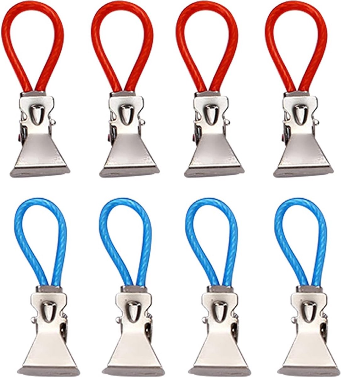 Doodadeals® 16-Pack Handdoekclips – Handdoekknijpers – Vakantie – Handdoeklusjes met Clip – Theedoek Haakjes – Multicolor – 16 stuks