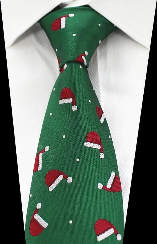 Cravate Sorprese - Cravate de Noël - 100% Soie - Vert - Cravattes - Cadeau