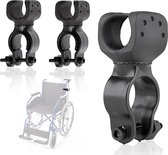 Stokhouder - Krukhouder - 3 Struks - Voor Scootmobiel Rolstoel Fiets Rollator - Crutch Holder - Stick Holder - Walking Stick Holder - universele krukken stokbeugel - voor krukken voor mobiliteitsscooter, aandrijfrollator, rolstoel, elektrische step