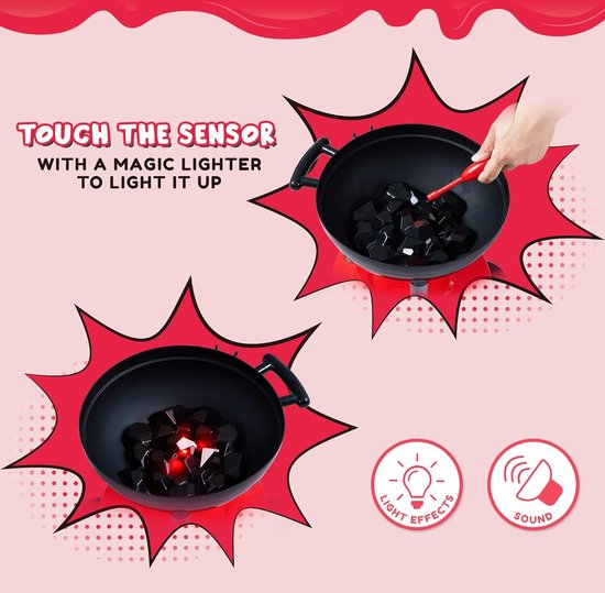 24 STKS Kleine Chef Barbecue BBQ Koken Keuken Speelgoed - Interactieve Grill Spelen Voedsel Koken Speelset - Voor Kinderen Keuken Pretend Play. van deAO — afbeelding 5