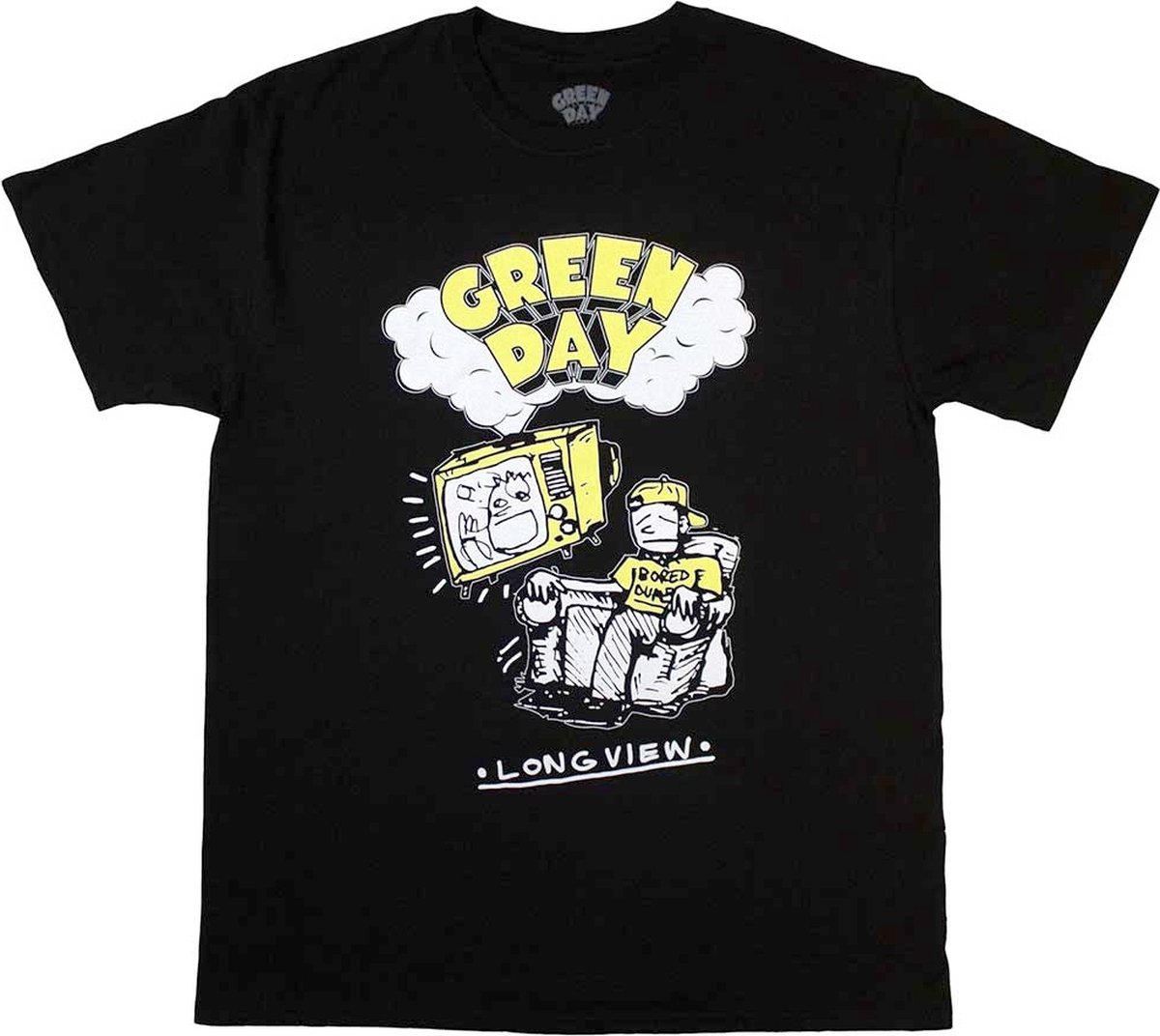 Green Day - Longview Doodle Heren T-shirt - 2XL - Zwart