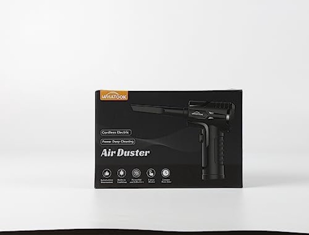 Elektrische stofblazer Luchtdrukspray, 3 snelheden 180.000 RPM, persluchtstofdoek