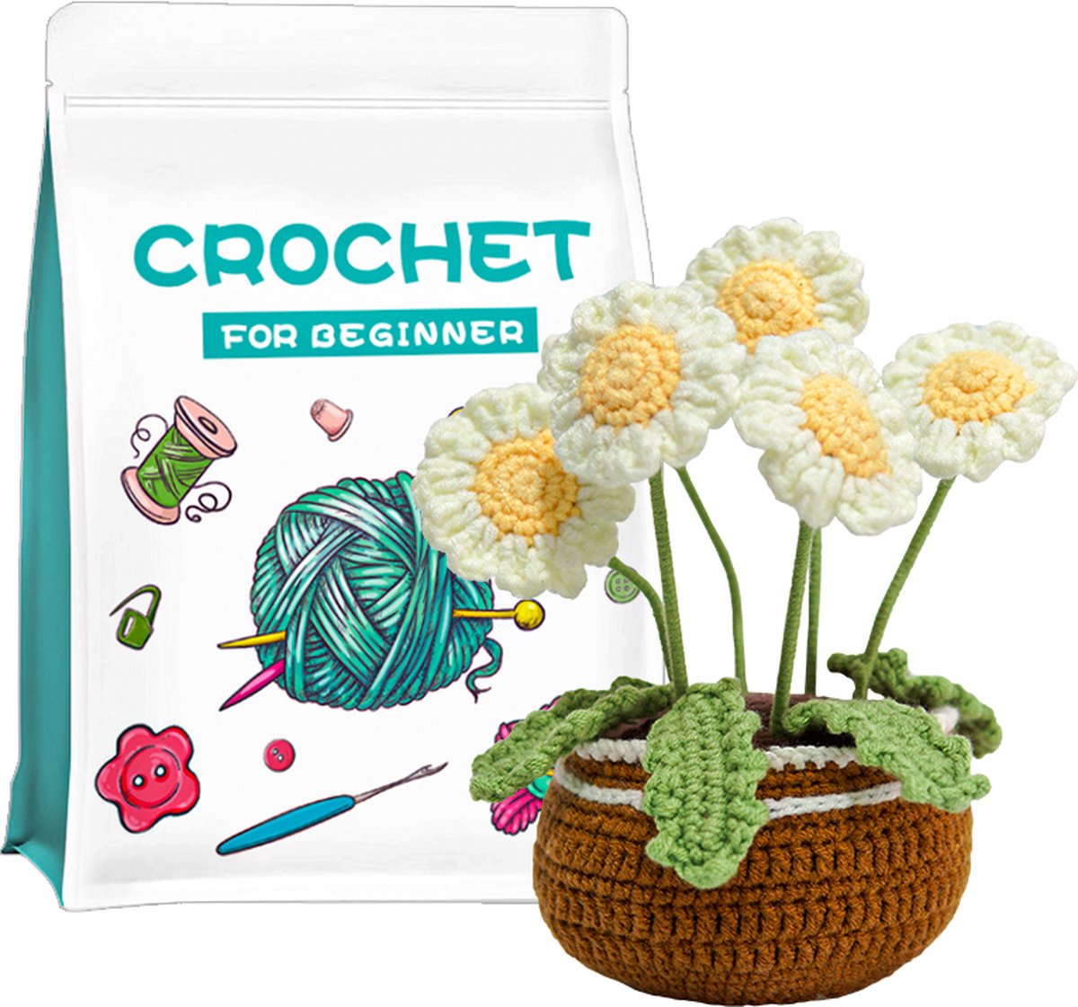 Crochetta Haakset voor beginners - starterskit met