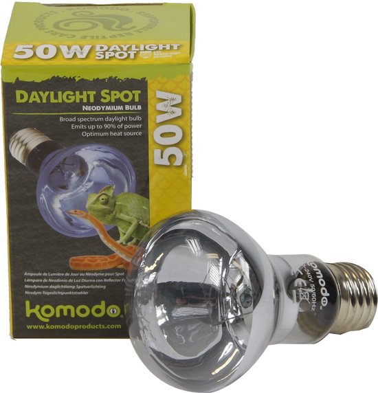 Komodo Neodymium Daglicht Lamp Terrarium Verlichting ES 50W bol