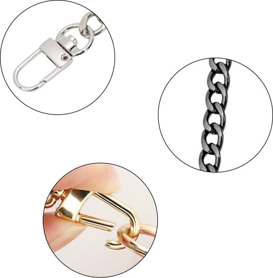Tas ketting goud/zilver/tas accessoires tas ketting hardware