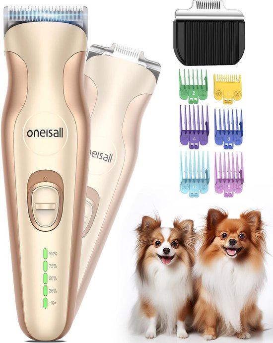 hondentondeuse Stille hondentondeuse, professionele tondeuse voor honden en katten,... bol