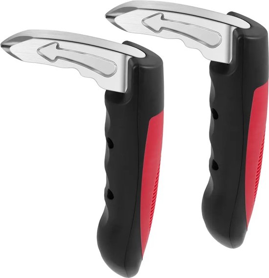 Auto Uitstaphulp Instaphulp veilig handig & Praktisch Set van 2 stuks Kleur rood