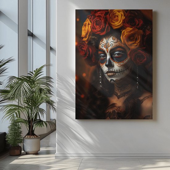 Peinture sur toile - Dia De Los Muertos - Photo sur toile - 60x40x2 cm