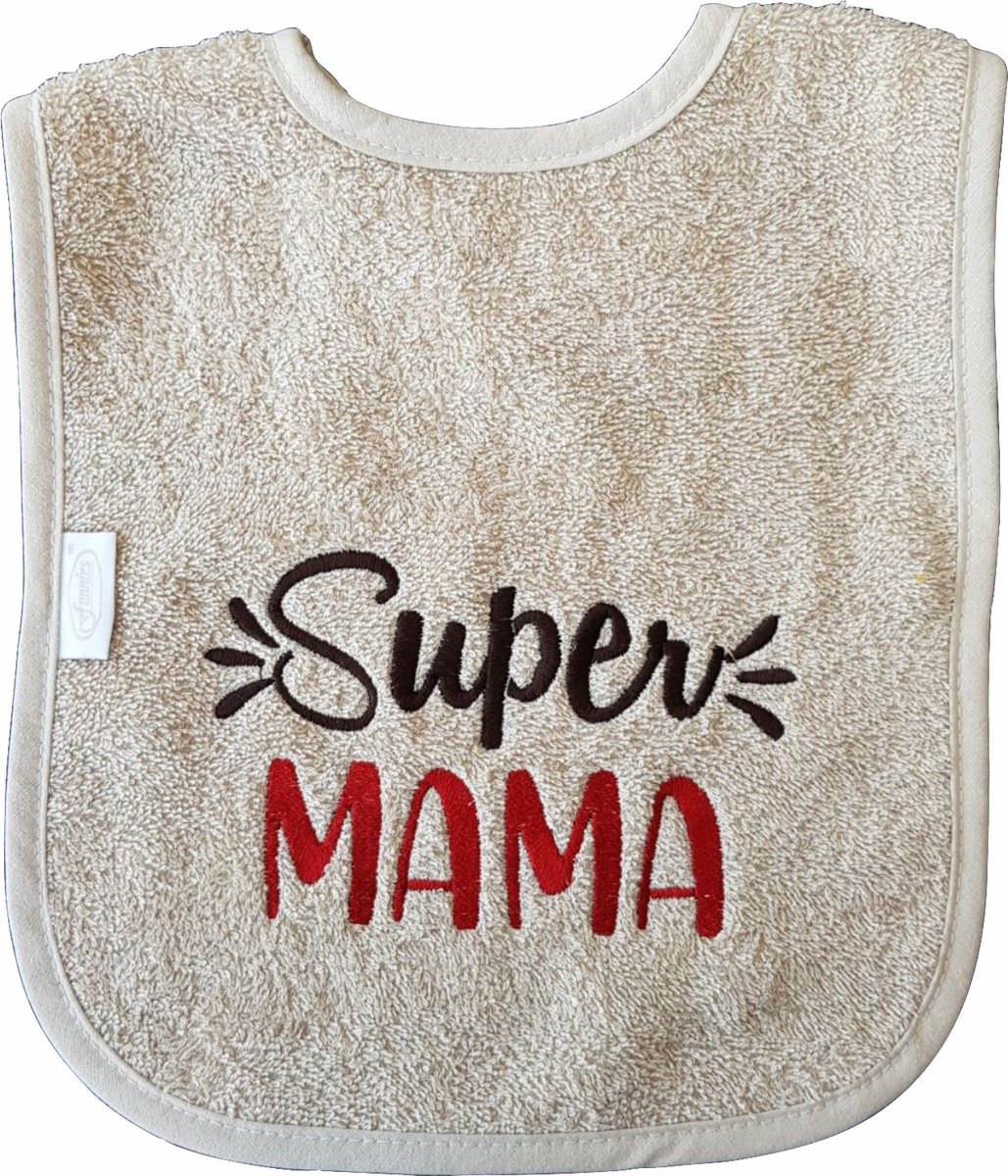Goedkoopste Crème slab met Super Mama - moederdag, zwanger, cadeautje, kraamcadeau, grappig, geschenk, baby, tekst