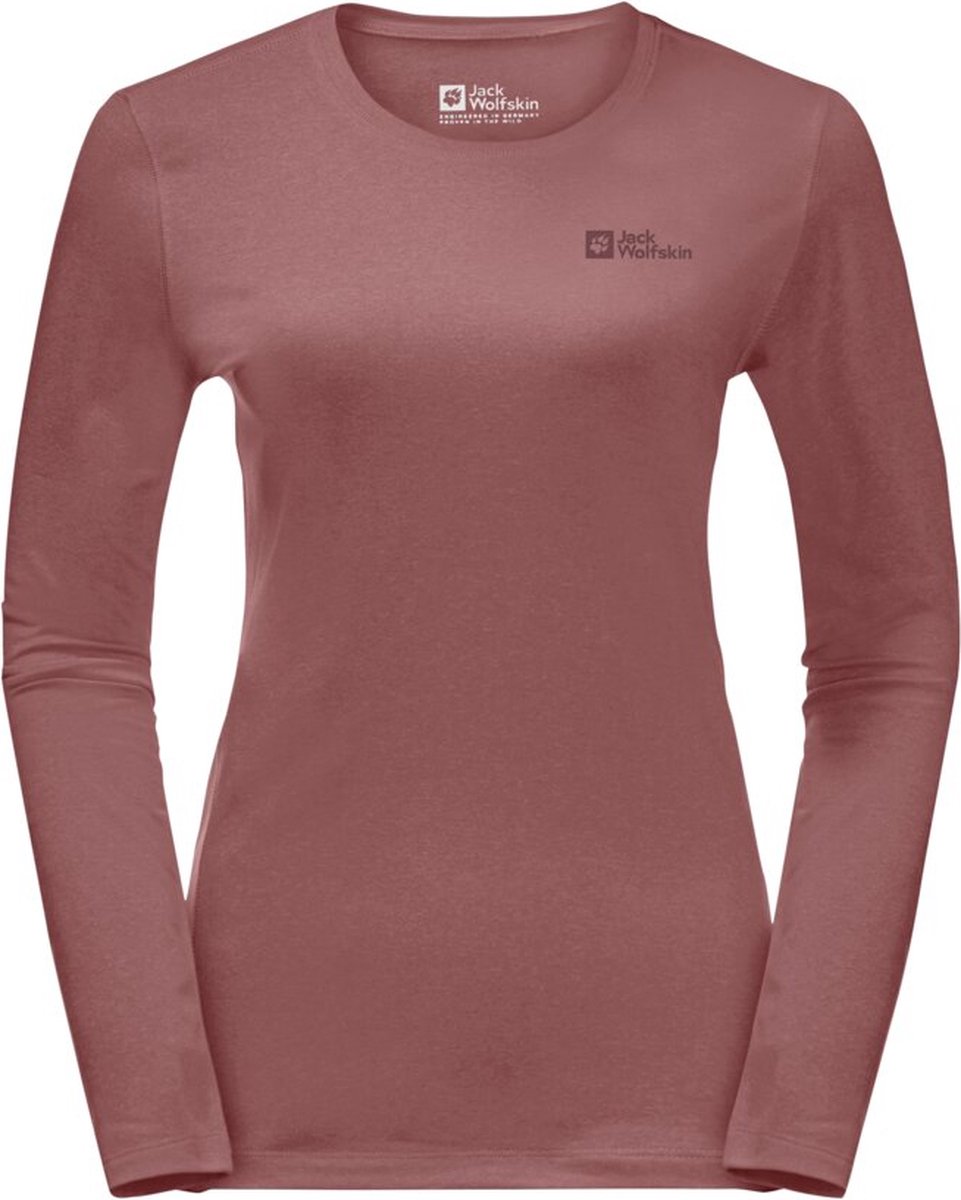 Jack Wolfskin Sky Thermal L/S Shirt Dames Lange mouw mineral Rood