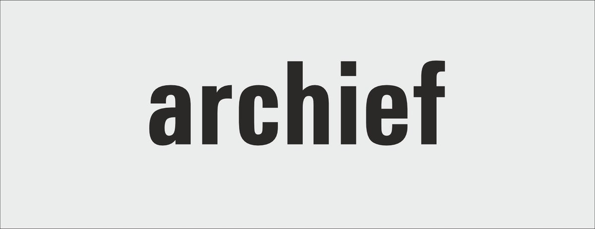 archief deurbordje - deur - tekstbordje - zelfklevend - geanodiseerd aluminium - 130 x 50 mm. - dikte 0,5 mm. - 5 jaar garantie!