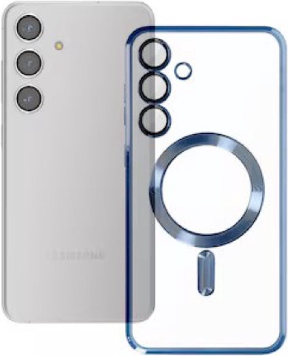 TG Techgrip - Hoesje Geschikt voor Samsung S22 Plus Magsafe Compatible - Back Cover Hoesje met ingebouwde 9H HD camera glas bescherming - Blauw Hoes Geschikt voor Samsung Galaxy S22PLUS