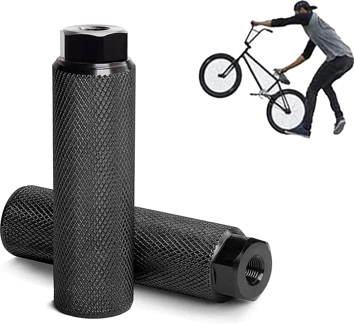 Piquet d'essieu MPEG argenté pour vélos BMX par Odyssey