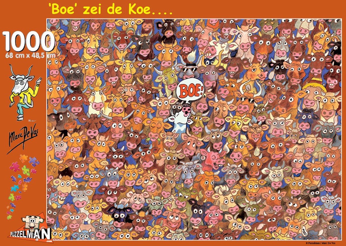 De Puzzelmankoetjes - Marc De Vos Puzzel (1000 stukjes)