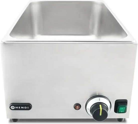 HENDI Energiezuinige bain-marie met thermostaat – roestvrij staal – 574x334x241 mm — afbeelding 4