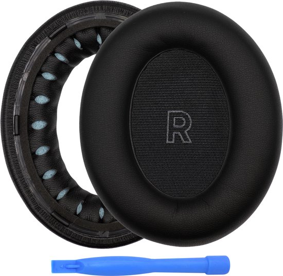 MMOBIEL Coussinets de rechange adaptés aux écouteurs Bose QuietComfort Ultra sans fil à réduction de bruit – Mousse à mémoire de forme et protéines en PU – Coussinets d'isolation phonique – Zwart