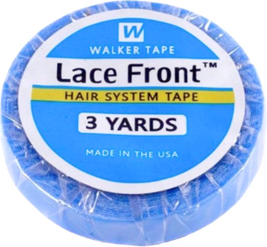 Ruban de marche pour extensions de cheveux 1,27 cm x 3 mètres | Walker Tape | Tape double face pour extensions de Cheveux | Tools d'extension - Blauw