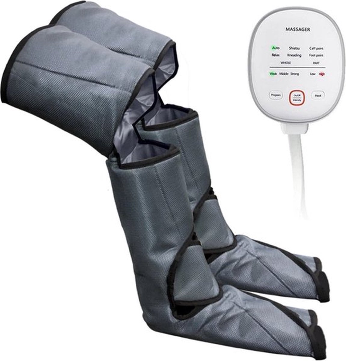 Bol.com Voetmassage Apparaat en Beenmassage - Compressie Massage Elektrisch - 6 Verschillende Standen - Verbetert de Bloedsomloop aanbieding