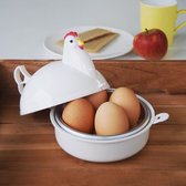 Bol.com Magnetron Eierkoker - Herbruikbare Ei koker - Snel je Ei Klaar - 4 Eieren - Microwave Egg Boiler - Ei koker aanbieding