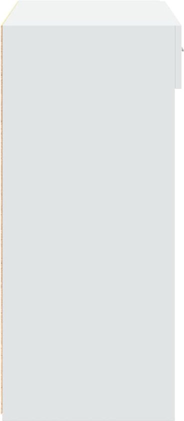 Dressoir 80x42,5x93 cm bewerkt hout betongrijs kopen