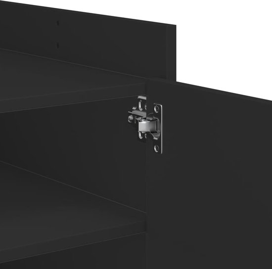 vidaXL Salontafel 100 x 50 x 50 cm en bois traité noir - Table basse - Tables basses - Table d'appoint - Table de canapé