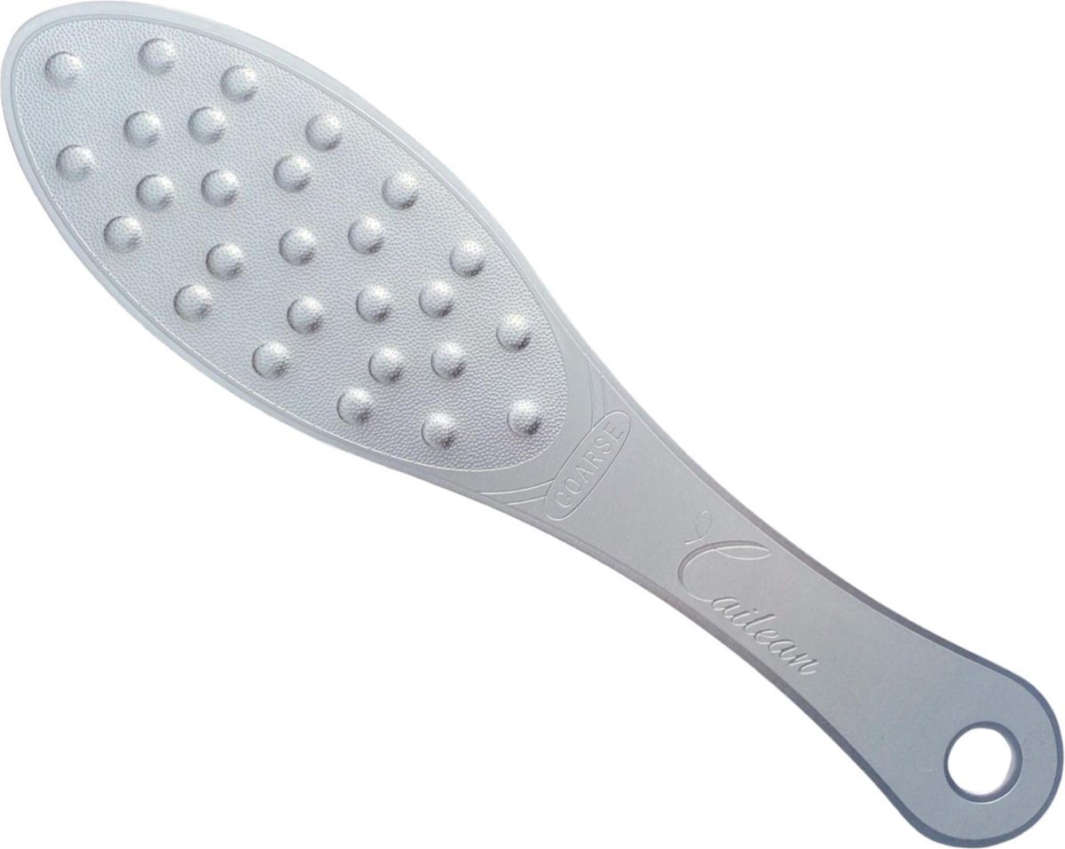 Goedkoopste Cailean - Voetvijl - Grof & Fijne kant - Zilver - 1 Stuk - Eelt En Likdoorn Verwijderen - Voetrasp - Voet Verzorging - Voor Zachte Voeten - Roestvrij Staal