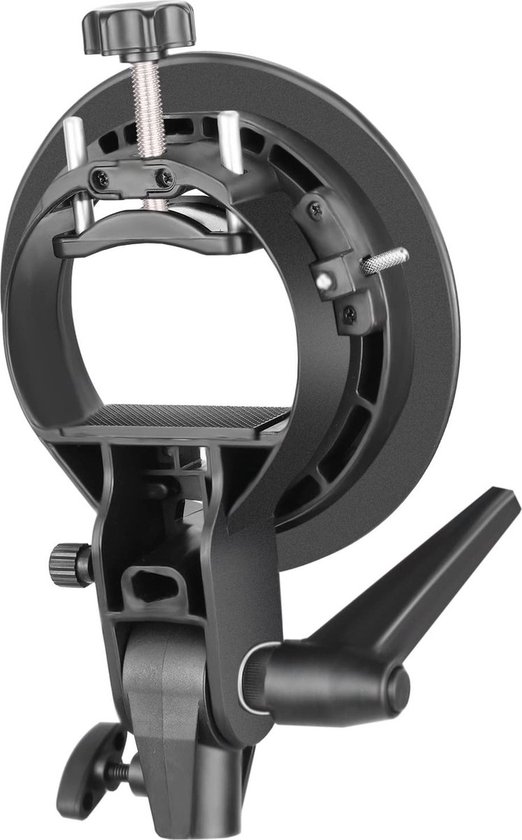 Foto: S type houder met bowens houder speedlite flitser bevestiging softbox beauty dish reflectiescherm x01nsk291