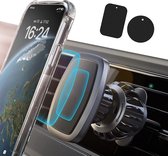 Magnetische Telefoonhouder Auto Ventilatie - Zwart - Gsm Houder Auto - Telefoonhouders Auto - Autoaccessoires