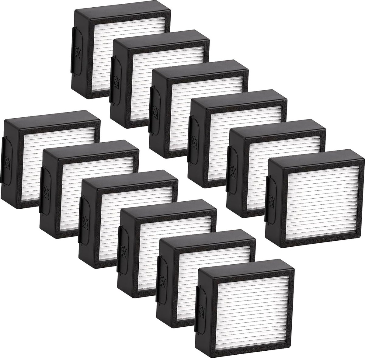 J7+ Premium 12 stuks Vervanging HEPA-filter Compatibel met iRobot Roomba Combo J7+/Combo J7 plus Robotic Stofzuiger HEPA-filters Accessoire Kit 12 Stuks (ALLEEN VOOR Combo J7+)