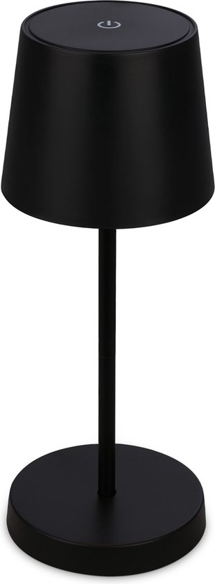 BRILONER PIHA - LED - batterie - lampe de table - USB-C - 2,6W - IP44 - résistant aux éclaboussures - 150lm - noir