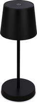 Bol.com BRILONER - Oplaadbare Tafellamp - snoerloze lamp - dimbaar - met batterij - USB-C - 26W - IP44 - binnen & buiten - zwart... aanbieding
