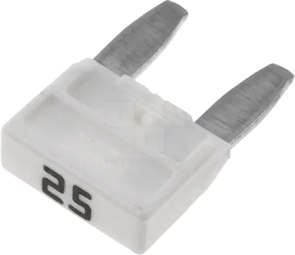 Mini Autozekering - 25 Ampere - Wit - 10 stuks