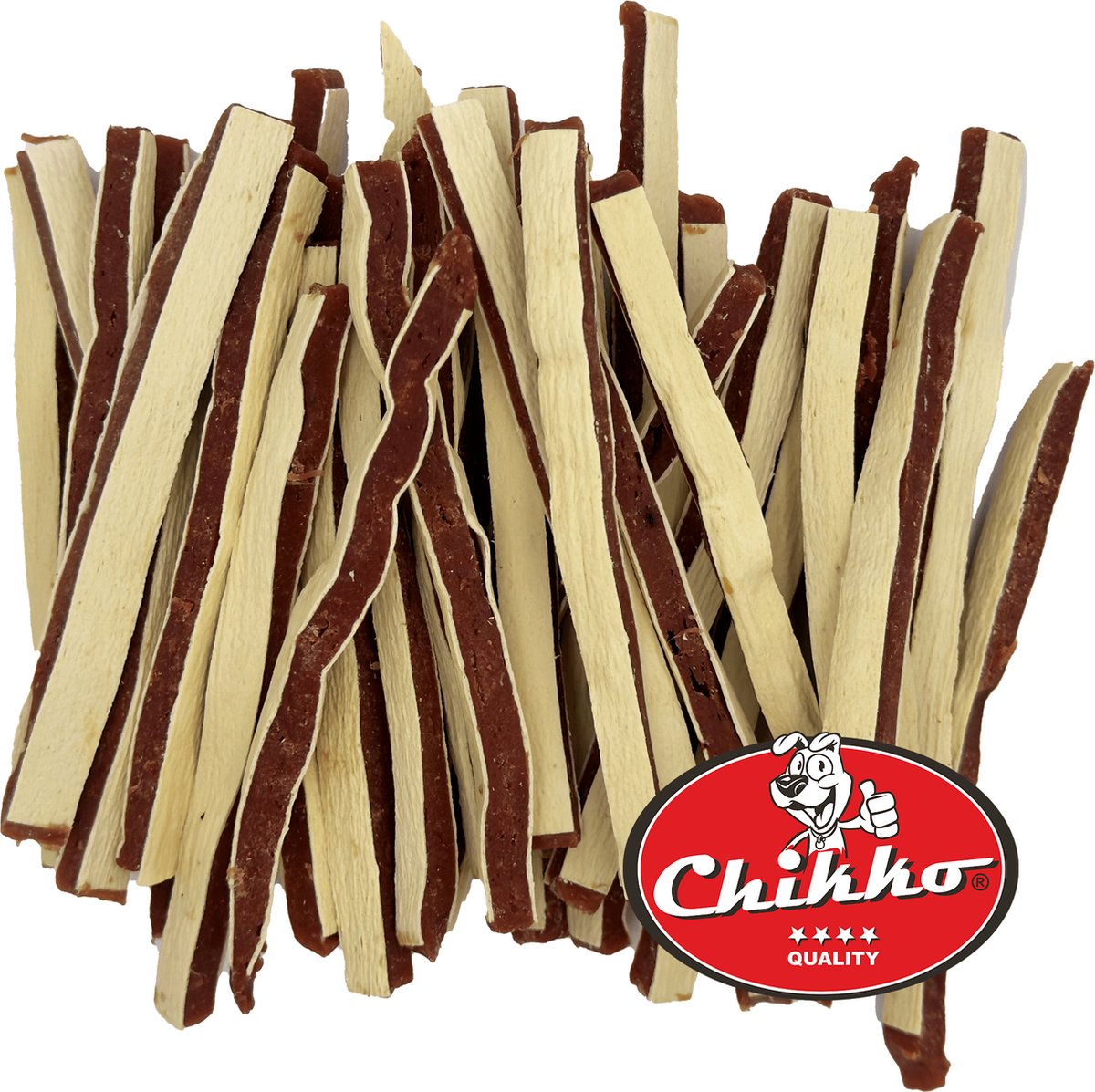 Chikko Quality - Sandwichsnack Eend - Hondensnack - 300g